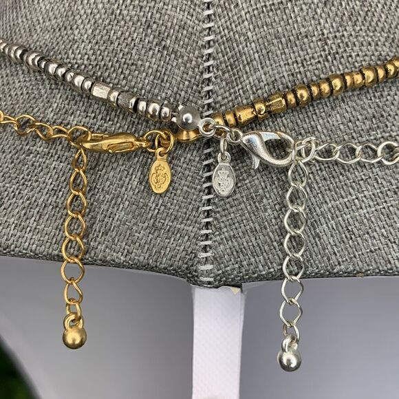 Premier Designs Silver and Gold Tone Metal Pendant Necklace - Picture 4 of 4